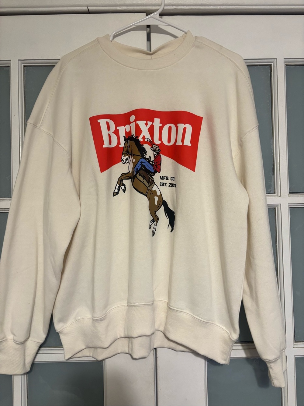 Brixton Rodeo Cream Crewneck sweatshirt
